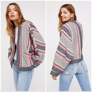 Free People Dolman Sleeve Baja Woven Jacket - M/L